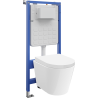 Mexen Rico set WC da incasso Tex Slim con vaso WC Tornado e sedile a chiusura rallentata, bianco - 610030720200T