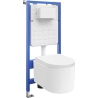 Mexen Sofia set da incasso WC telaio pneumatico Tex Air Slim con vaso WC Tornado e sedile a chiusura rallentata, bianco