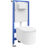 Mexen Sofia WC Concealed Set Pneumatic Frame Tex Air Slim with Tornado WC Bowl and Soft-Close Seat, White - 610030540200TA