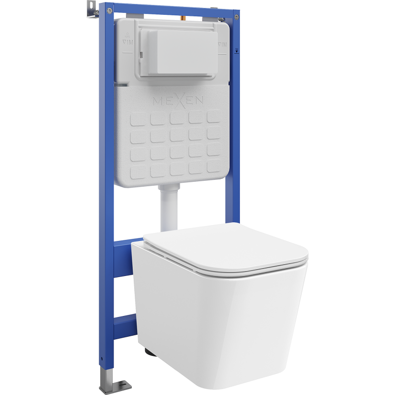 Mexen Teo υποψήφιο σετ WC Tex Slim με λεκάνη WC Tornado και κάθισμα αργής πτώσης,