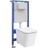 Mexen Teo υποψήφιο σετ WC Tex Slim με λεκάνη WC Tornado και κάθισμα αργής πτώσης,