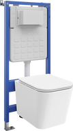 Mexen zestaw podtynkowy WC stelaż pneumatyczny Tex Air Slim z miską WC Teo i deską wolnoopadającą, biały - 610030850600A