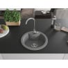 Mexen Diego fregadero de granito de 1 seno con grifo de cocina Telma, gris - 6512-71-670200-00