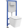 Mexen Teo σετ εντοιχισμού WC πλαίσιο Tex E με λεκάνη WC και καπάκι με αργό