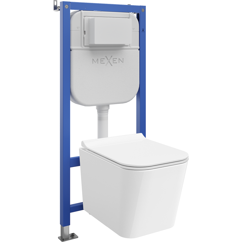 Mexen Teo Σετ εντοιχισμένο WC σκελετός Tex E με λεκάνη WC και κάθισμα
