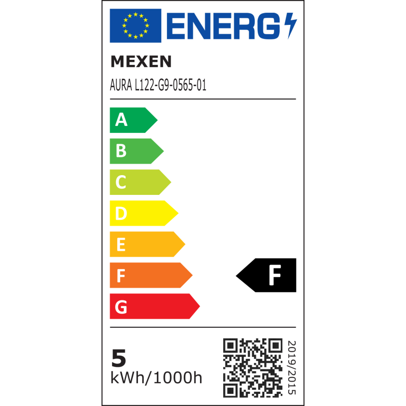 Mexen Aura Dimbar LED lampa G9, 5W, Kall - 6500K, 520 lm - L122-G9-0565-01