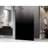 Mexen Kioto L ścianka prysznicowa Walk-in 90 x 200 cm, ombre czarna 8 mm, gun gray szczotkowany - 800-090-103-66-76