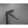 Mexen Kioto L ścianka prysznicowa Walk-in 100 x 200 cm, ombre czarna 8 mm, gun gray szczotkowany - 800-100-103-66-76