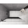Mexen Kioto L ścianka prysznicowa Walk-in 100 x 200 cm, ombre czarna 8 mm, czarna - 800-100-103-70-76