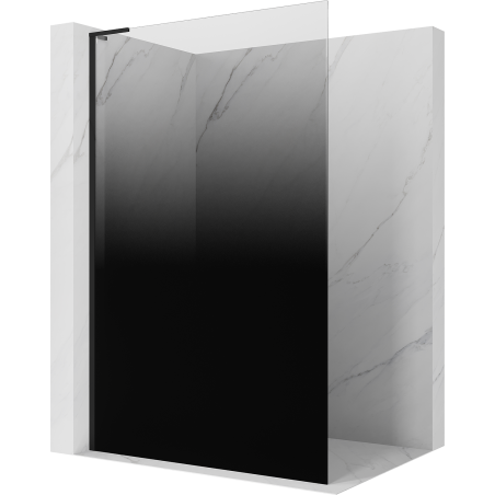 Mexen Kioto L ścianka prysznicowa Walk-in 100 x 200 cm, ombre czarna 8 mm, czarna - 800-100-103-70-76