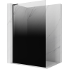 Mexen Kioto L ścianka prysznicowa Walk-in 100 x 200 cm, ombre czarna 8 mm, czarna - 800-100-103-70-76