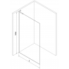 Mexen Kioto L ścianka prysznicowa Walk-in 120 x 200 cm, ombre czarna 8 mm, czarna - 800-120-103-70-76