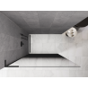 Mexen Kioto L ścianka prysznicowa Walk-in 120 x 200 cm, ombre czarna 8 mm, czarna - 800-120-103-70-76