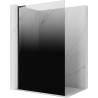 Mexen Kioto L ścianka prysznicowa Walk-in 120 x 200 cm, ombre czarna 8 mm, czarna - 800-120-103-70-76