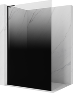 Mexen Kioto L ścianka prysznicowa Walk-in 120 x 200 cm, ombre czarna 8 mm, czarna - 800-120-103-70-76