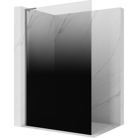 Mexen Kioto L tuš stena Walk-in 80 x 200 cm, ombre črna 8 mm, gun metal - 800-080-103-95-76