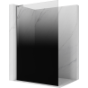 Mexen Kioto L tuš stena Walk-in 80 x 200 cm, ombre črna 8 mm, gun metal - 800-080-103-95-76