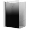 Mexen Kioto L ścianka prysznicowa Walk-in 90 x 200 cm, ombre czarna 8 mm, gun metal - 800-090-103-95-76