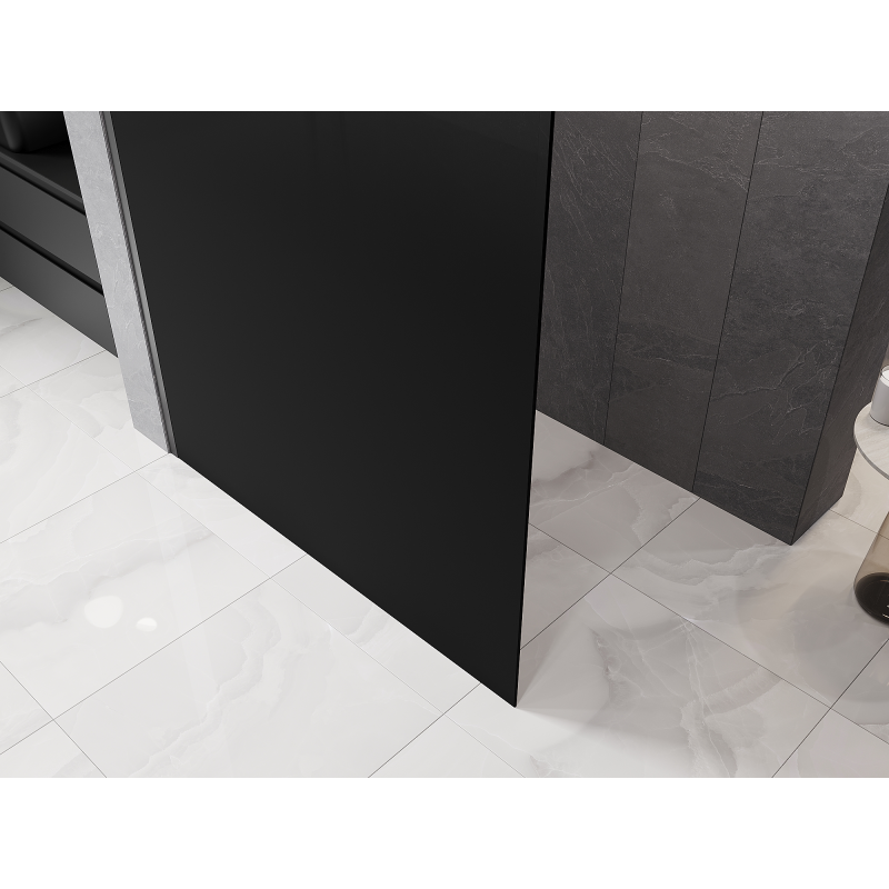 Mexen Kioto L ścianka prysznicowa Walk-in 100 x 200 cm, ombre czarna 8 mm, gun metal - 800-100-103-95-76