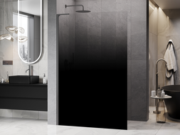 Mexen Kioto L ścianka prysznicowa Walk-in 120 x 200 cm, ombre czarna 8 mm, gun metal - 800-120-103-95-76