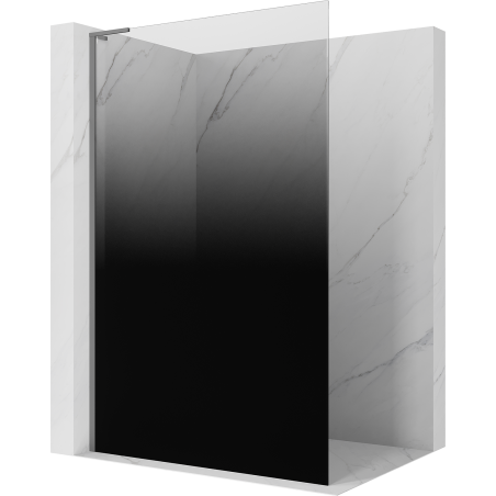 Mexen Kioto L ścianka prysznicowa Walk-in 120 x 200 cm, ombre czarna 8 mm, gun metal - 800-120-103-95-76
