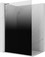Mexen Kioto L ścianka prysznicowa Walk-in 120 x 200 cm, ombre czarna 8 mm, gun metal - 800-120-103-95-76