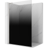 Mexen Kioto L ścianka prysznicowa Walk-in 80 x 200 cm, ombre czarna 8 mm, nikiel szczotkowany - 800-080-103-97-76