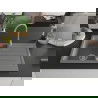 Mexen Bruno fregadero de granito de 1 cubeta con escurridor y grifo de cocina Telma, gris - 6513-71-670200-71