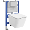 Mexen Madox σετ εντοιχισμού WC με ενδοτοιχισμένο πλαίσιο Tex Air XS-F με λεκάνη WC