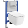 Mexen Stella WC potšiiverduse komplekt Tex Air XS-F pneumaatiline raam koos WC poti ja aeglaselt langeva prill-lauaga, valge