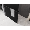 Mexen Kioto+ tuš zaslon s polico Walk-in 80 x 200 cm, črna ombre 8 mm, brušeni gun gray - 800-080-121-66-76