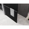 Mexen Kioto+ shower wall with shelf Walk-in 80 x 200 cm, black ombre 8 mm, gun metal - 800-080-121-95-76