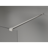 Mexen Kioto+ τοίχος ντους με ράφι Walk-in 140 x 200 cm, ombre μαύρο 8 mm, βουρτσισμένο
