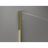 Mexen Kioto+ ścianka prysznicowa z półką Walk-in 110 x 200 cm, brąz 8 mm, złota - 800-110-121-50-32