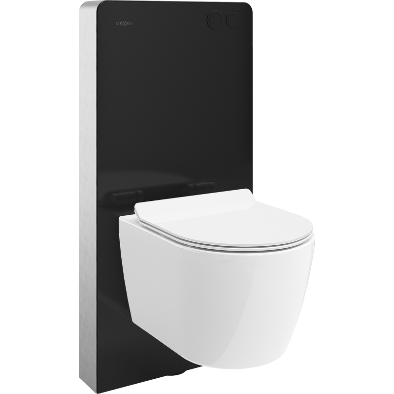 Mexen Carmen set WC nadometni pnevmatik Tex Air G z WC školjko Tornado in desko z mehkim zapiranjem, bela - 615030884000TA