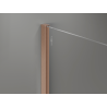 Mexen Kioto+ ścianka prysznicowa z półką Walk-in 100 x 200 cm, brąz 8 mm, miedź szczotkowana - 800-100-121-65-32