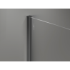 Mexen Kioto+ ścianka prysznicowa z półką Walk-in 80 x 200 cm, brąz 8 mm, gun metal - 800-080-121-95-32
