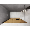 Mexen Kioto+ duschvägg med hylla Walk-in 80 x 200 cm, brons 8 mm, gun metal - 800-080-121-95-32