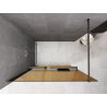 Mexen Kioto+ ścianka prysznicowa z półką Walk-in 80 x 200 cm, brąz 8 mm, gun metal - 800-080-121-95-32
