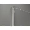 Mexen Kioto+ duschvägg med hylla Walk-in 70 x 200 cm, brons 8 mm, borstad nickel - 800-070-121-97-32