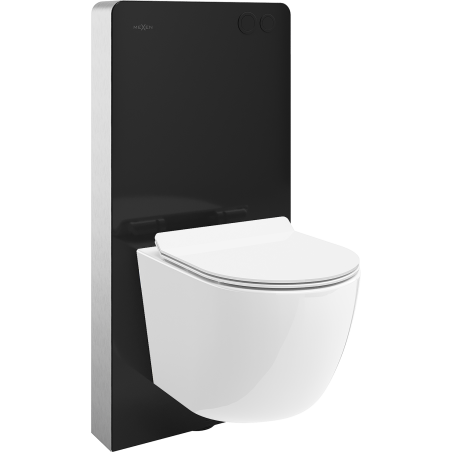 Mexen Lena ensemble mural WC cadre pneumatique Tex Air G avec cuvette WC et siège à descente lente, blanc - 615030224000A-70