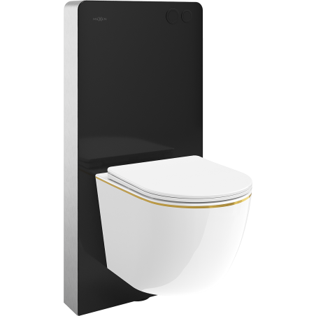 Mexen Lena WC pinta-asennettava setti, pneumaattinen Tex Air G -kehikko WC-istuimella ja hitaasti sulkeutuvalla kannella,