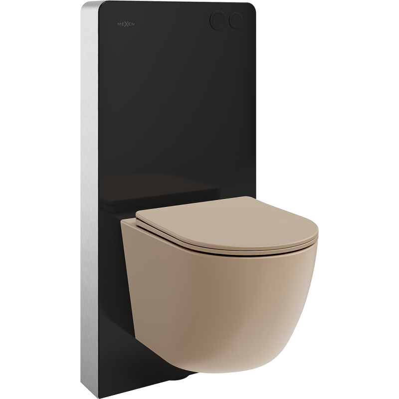 Mexen Lena WC uz virsmas komplekts ar pneimatisku Tex Air G rāmi komplektā ar WC podu un lēni nolaižamo sēdekli, matēts