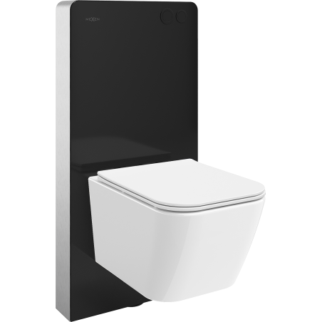 Mexen Madox nadometni komplet WC s pnevmatskim okvirjem Tex Air G z WC školjko in desko s počasnim zapiranjem, bela