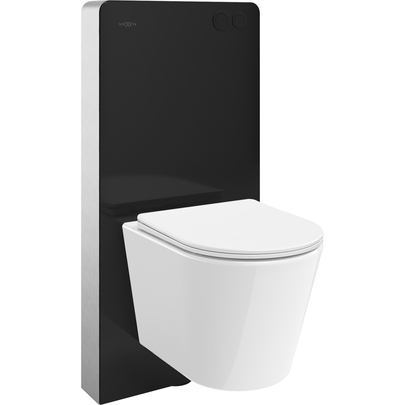 Mexen zestaw natynkowy WC stelaż pneumatyczny Tex Air G z miską WC Rico i deską wolnoopadającą, biały - 615030720300A-70
