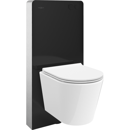 Mexen Rico natkrovni WC komplet pneumatski okvir Tex Air G s WC školjkom i sjedalom s mekanim zatvaranjem, bijeli