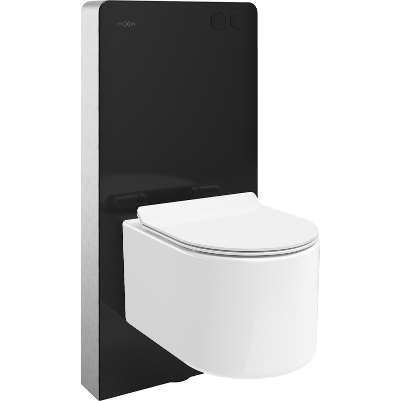 Mexen Sofia ensemble WC sur pied cadre pneumatique Tex Air G avec cuvette WC Tornado et abattant à fermeture lente, blanc -