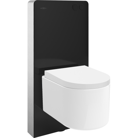 Mexen Sofia conjunto empotrado WC bastidor neumático Tex Air G con inodoro Tornado y asiento de cierre suave, blanco -