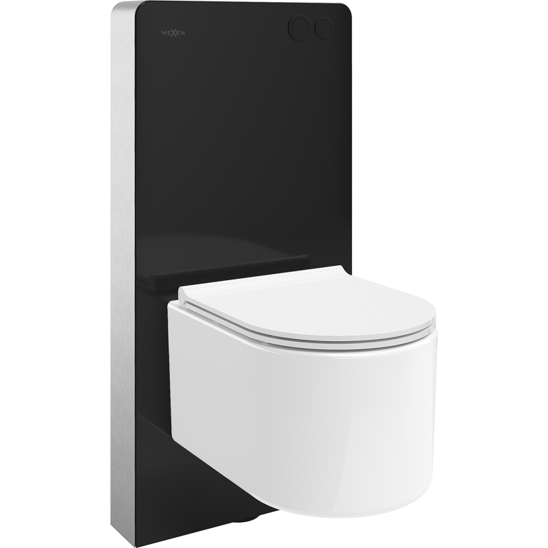Mexen Sofia ensemble WC en saillie avec châssis pneumatique Tex Air G, cuvette WC Tornado et abattant à descente progressive,