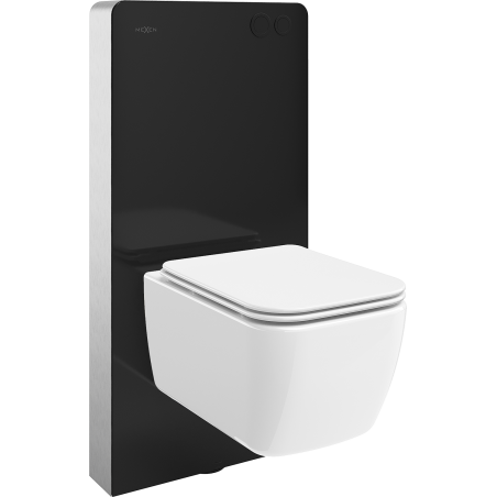 Mexen Stella conjunto empotrable WC bastidor neumático Tex Air G con taza y tapa de inodoro de cierre suave, blanco